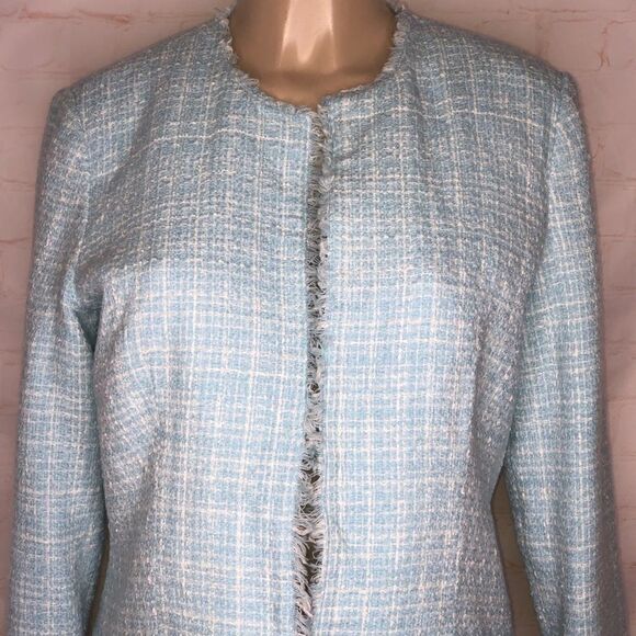 WD.NY blue and white tweed jacket - Picture 2 of 6